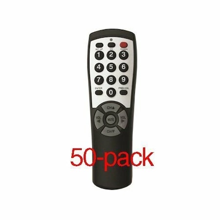 Noso Brightstar BR100B Universal TV Remote Pack of 50, 50PK BR100B-50